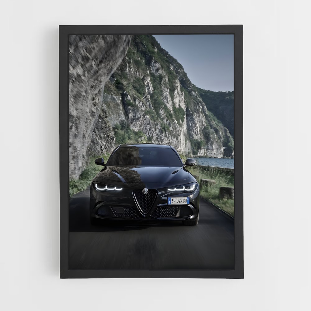 Poster Vitesse Sombre – affiche Alfa Romeo (vue 2)